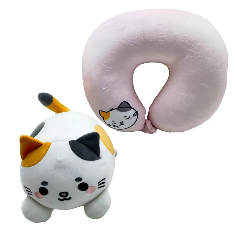 2-in-1 Travel Pillow and Plush Toy - Lola the Cat Adoramals CUSH378