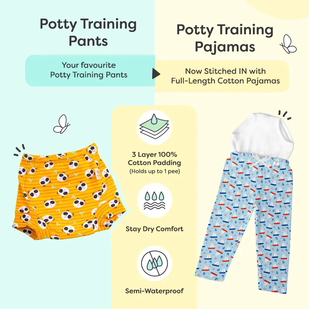 3 Pack Potty Training Pajamas with Drawstring - Bummy World