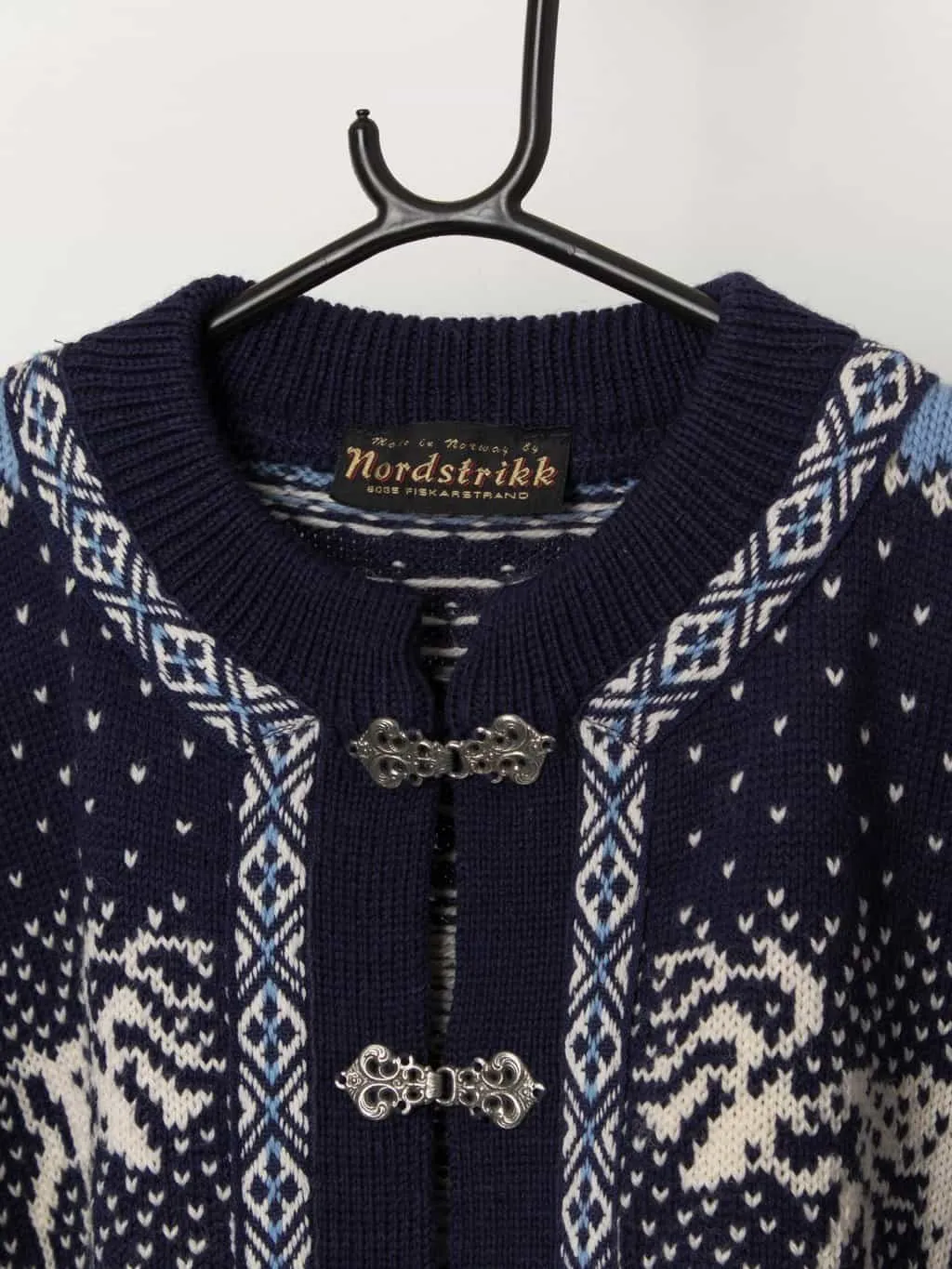 70s Vintage Norwegian Wool Cardigan from Nordstrikk - Medium / Large