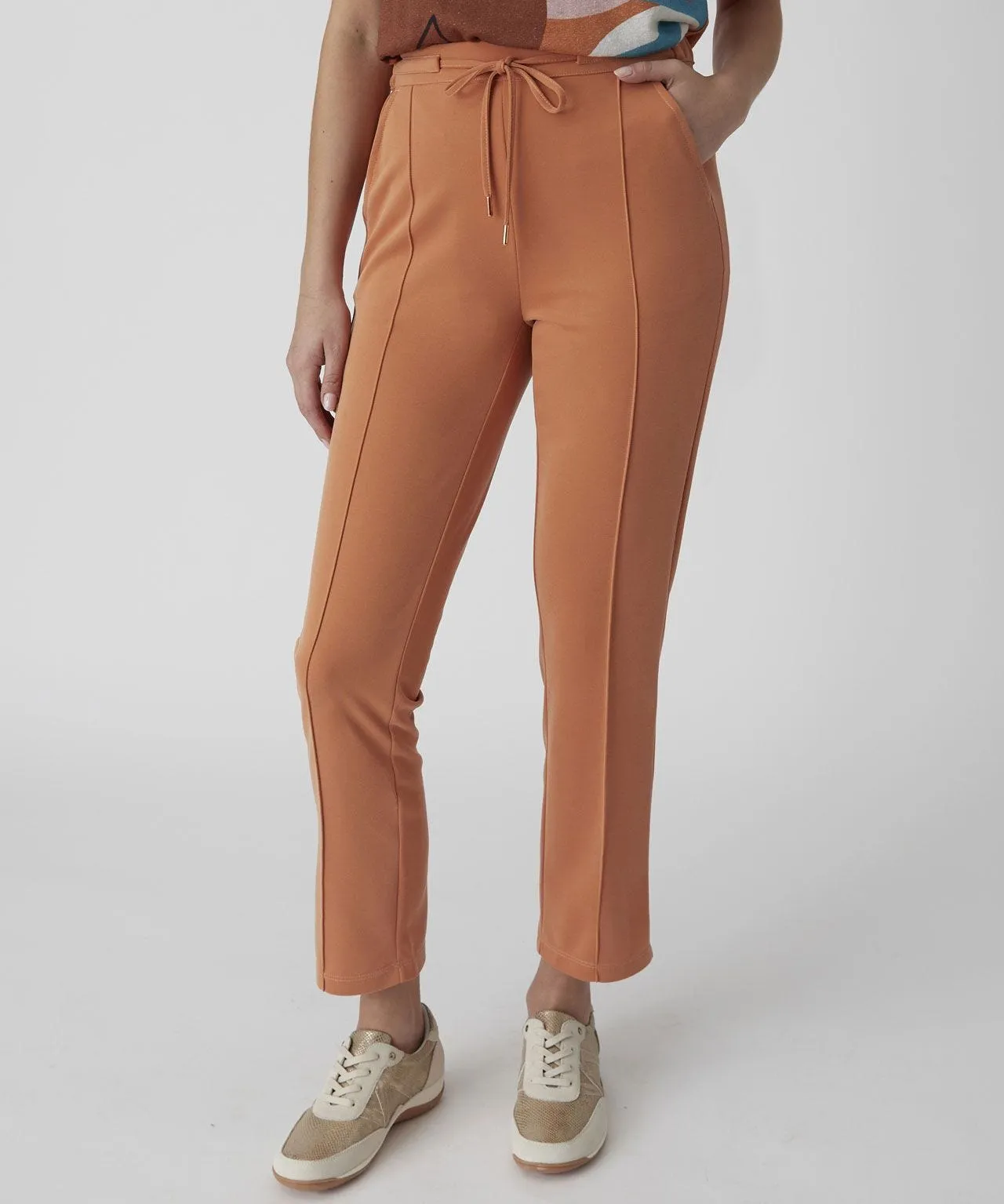 Tie-waist Trousers 7/8