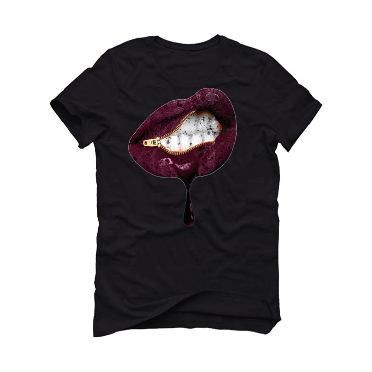 A Ma Maniére x Air Jordan 12 | illcurrency Black T-Shirt with Unsealed Lips