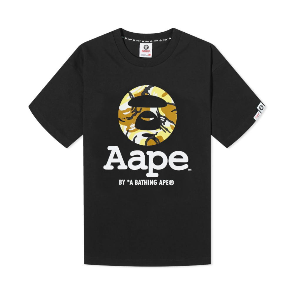 AAPE OG Moonface New Yem Camo T-Shirt Black