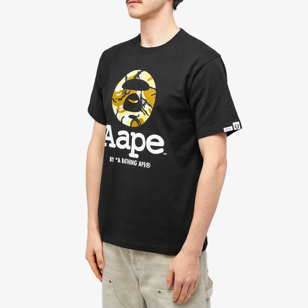 AAPE OG Moonface New Yem Camo T-Shirt Black