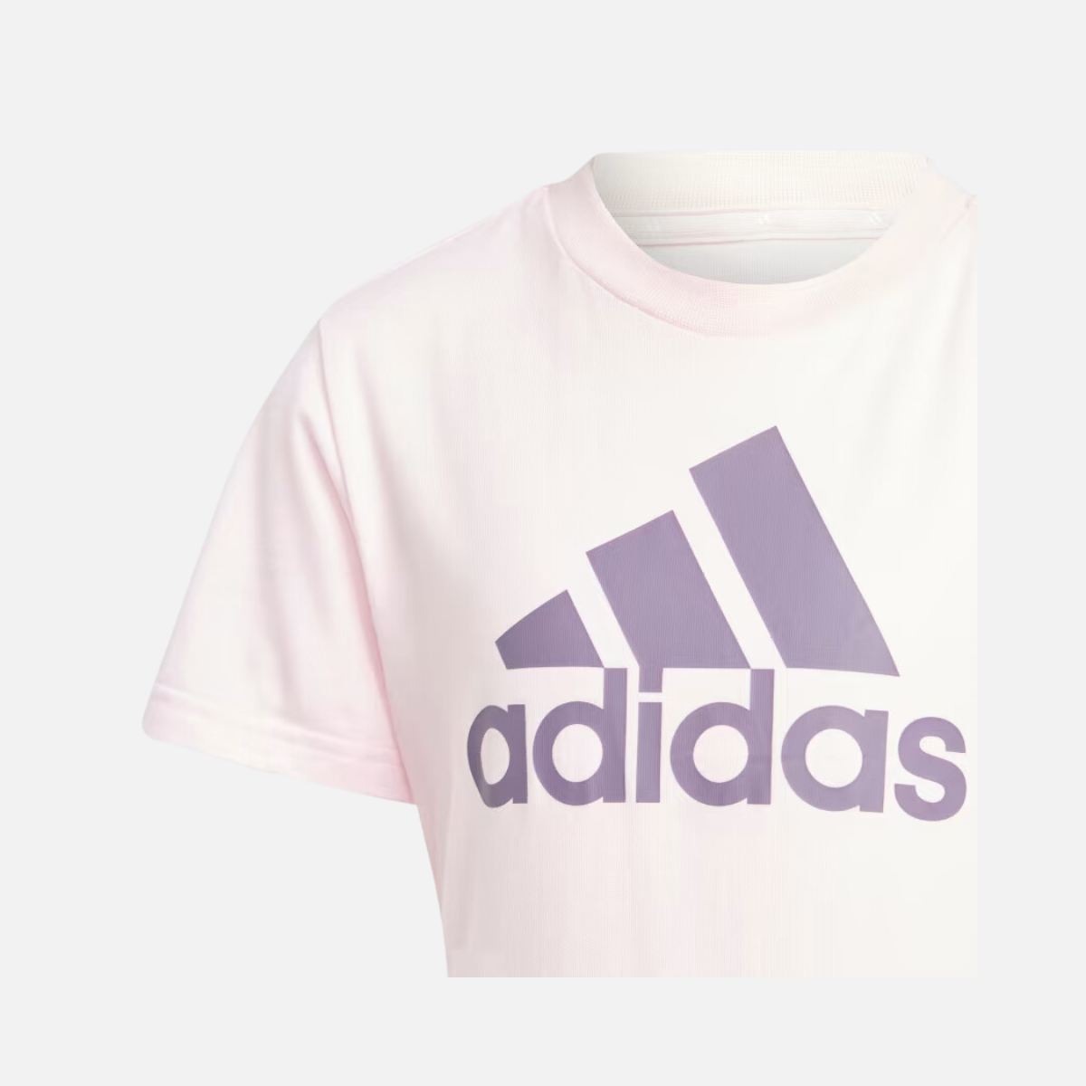 Adidas Essentials Logo Kids Unisex T-shirt (3-8 Years) - Clear Pink/Shadow Violet - Google SEO