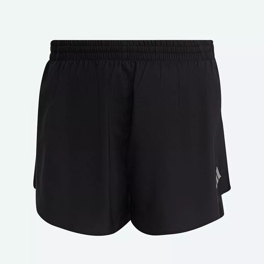 adidas Fast Split Men's Running Shorts - Black/Blue, Breathable, Reflective, Lightweight