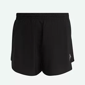 adidas Fast Split Men's Running Shorts - Black/Blue, Breathable, Reflective, Lightweight