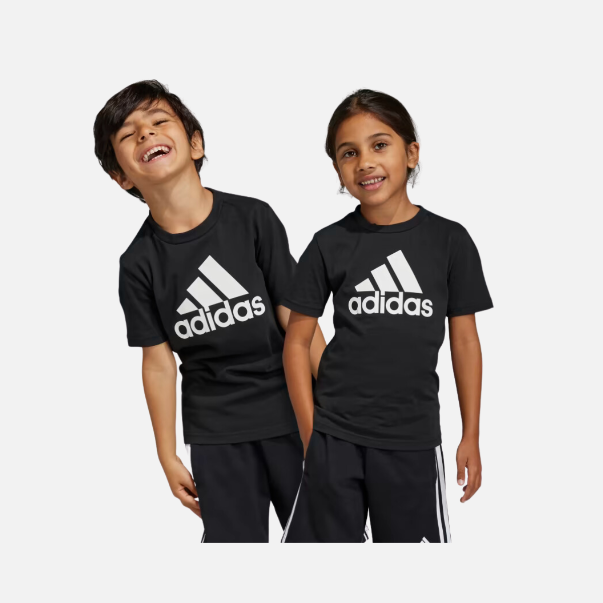 Adidas Kids Unisex T-shirt (3-8 Years) - Black/White