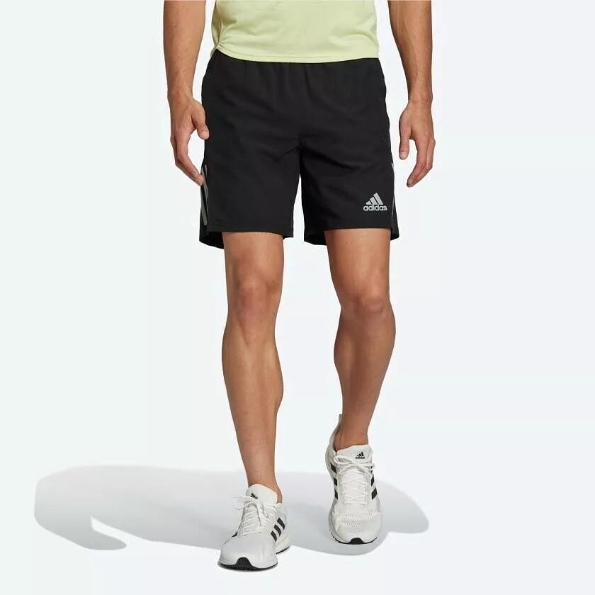 adidas Men's Running Shorts: Black, Reflective Pockets, Gym & Fitness