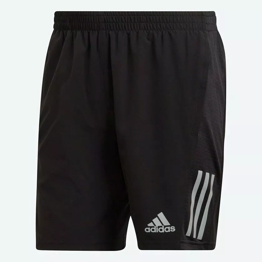 adidas Men's Running Shorts: Black, Reflective Pockets, Gym & Fitness