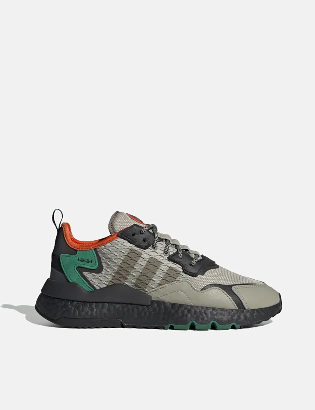 adidas Nite Jogger Shoes Black Seasame Orange