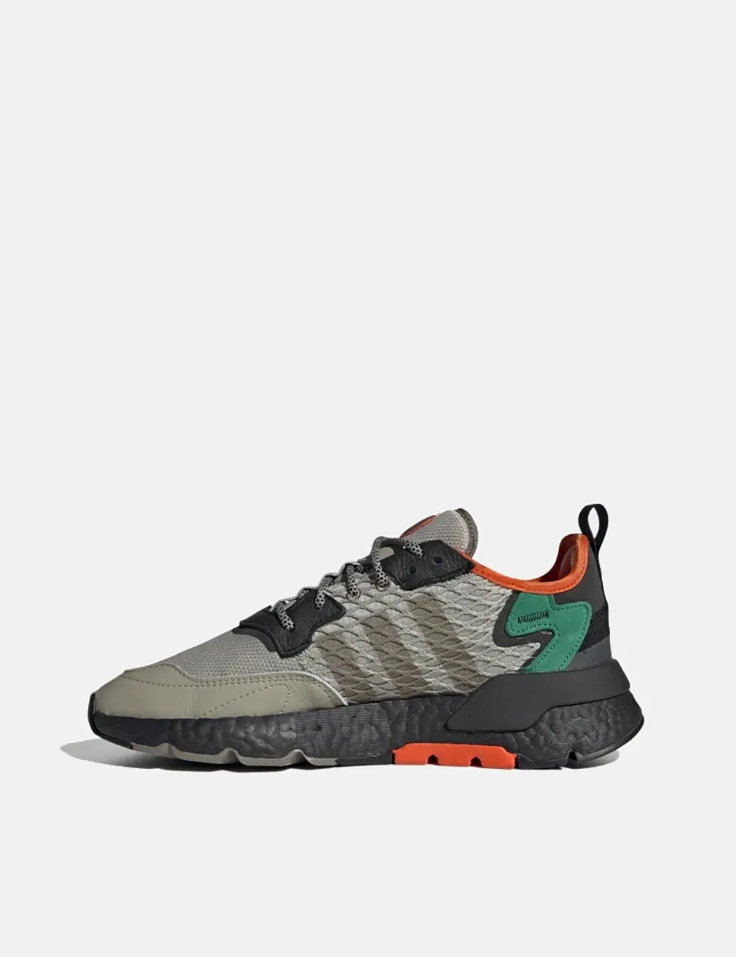 adidas Nite Jogger Shoes Black Seasame Orange