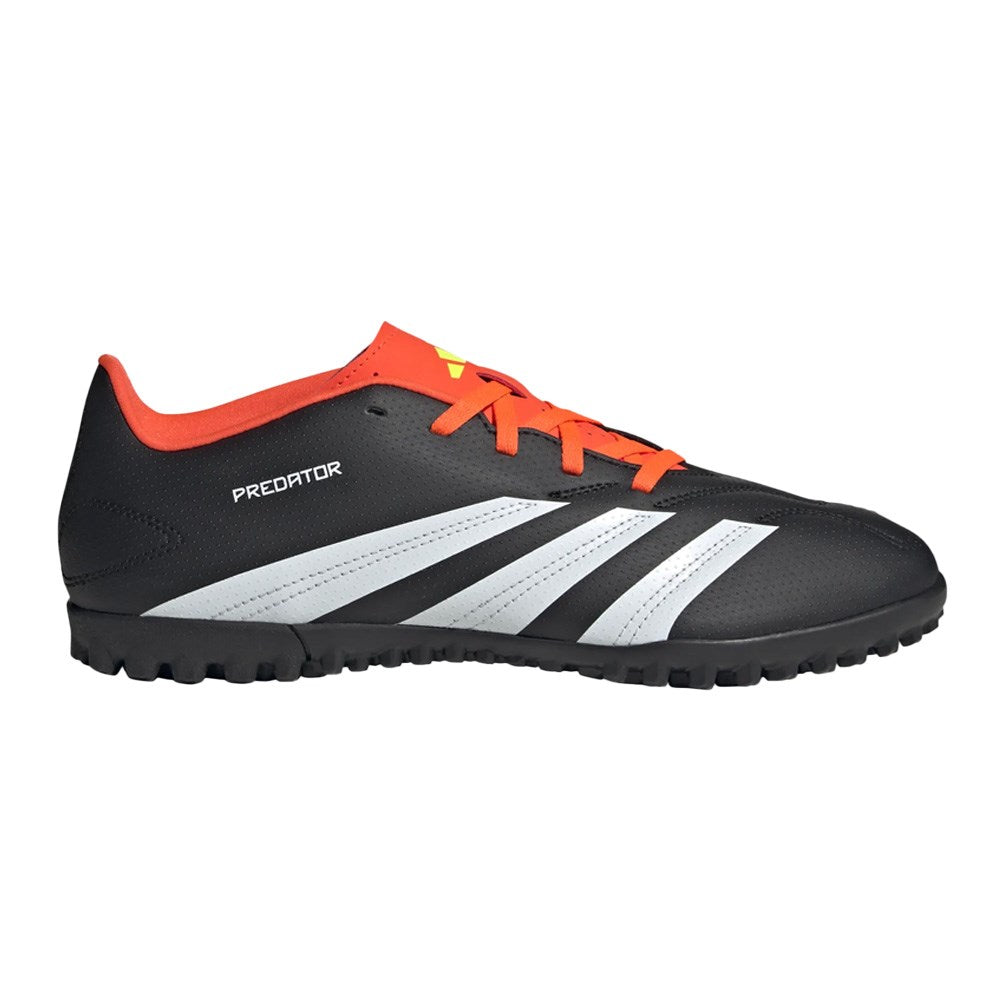 Adidas Predator Club Turf Football Boots - Black White Solar Red