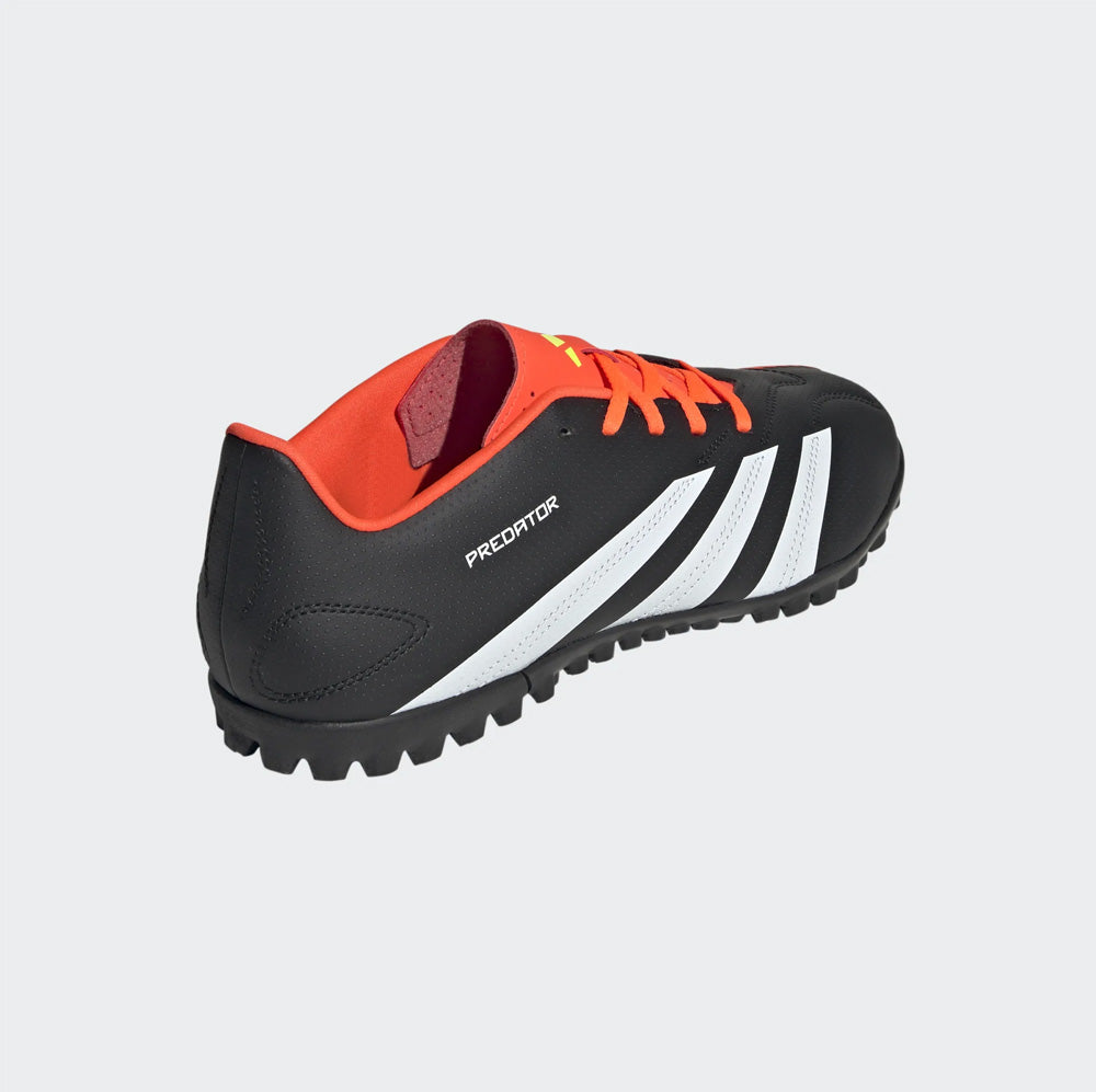 Adidas Predator Club Turf Football Boots - Black White Solar Red