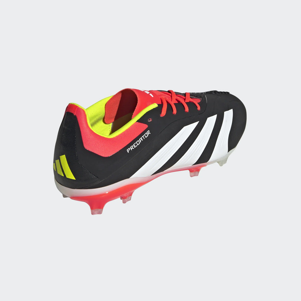 Adidas Predator Elite FG Junior Football Boots - Black, White, Solar Red