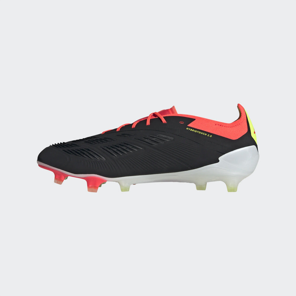 Adidas Predator Elite Low FG Soccer Cleats (Black/White/Solar Red)