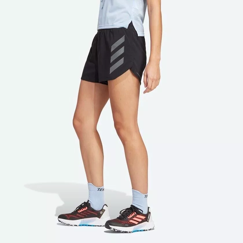 adidas Terrex Agravic Women's Trail Running Shorts Black Parley