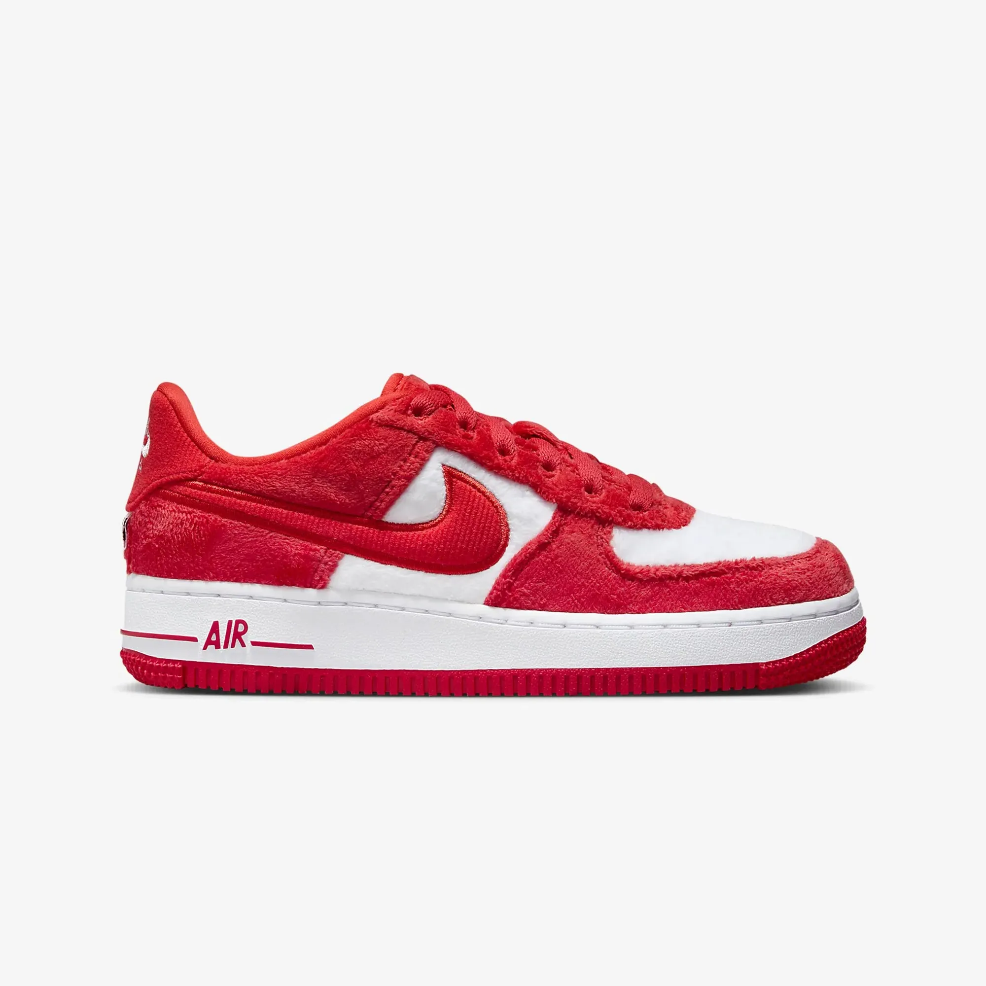 AIR FORCE 1 (GS) 'FIRE RED/LT CRIMSON-WHITE-PINK FOAM'