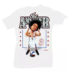 Allen Iverson White Tee Answer - Google SEO Result: Get the Best Price on The Answer White Tee, inspired by Allen Iverson's icon