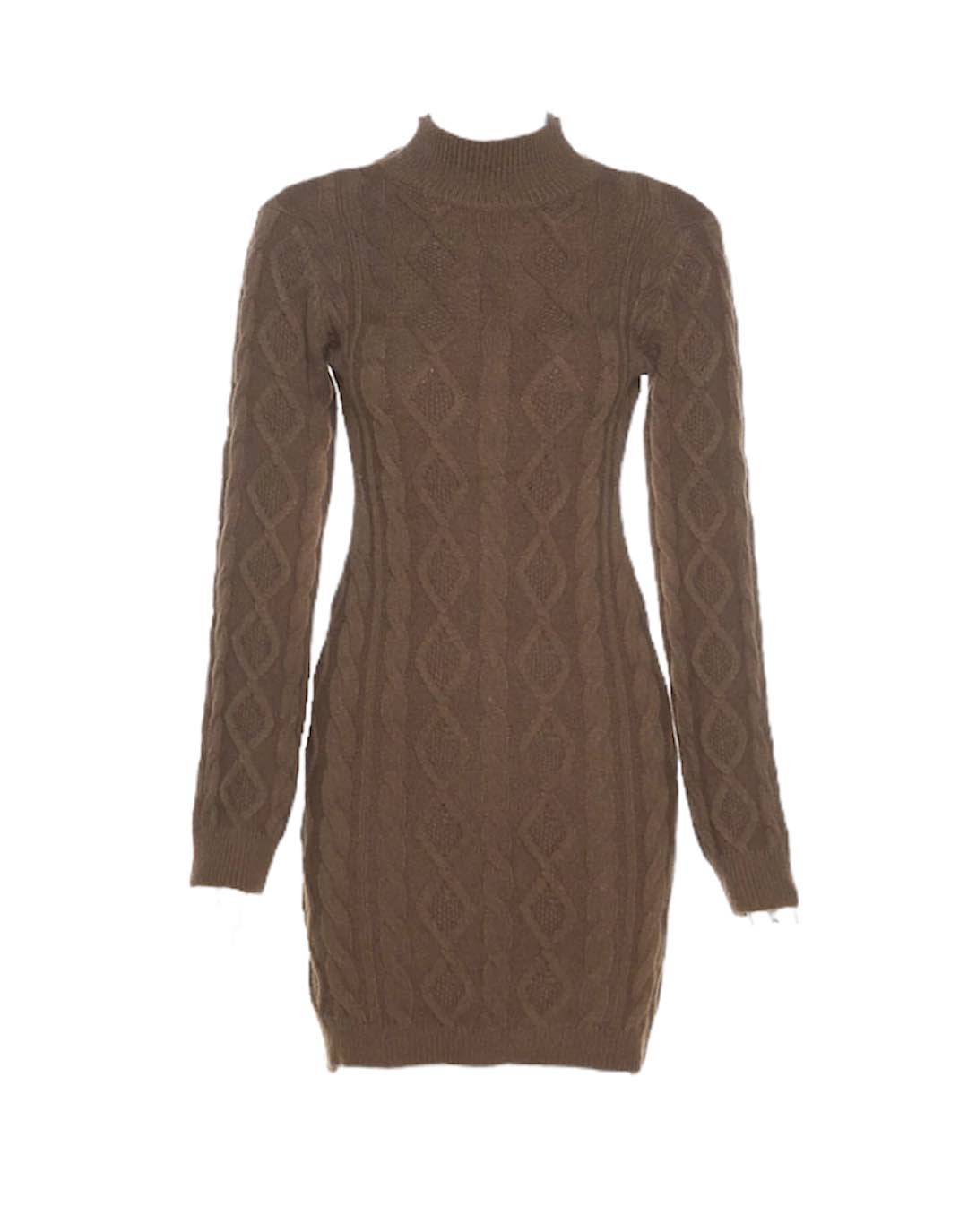 Backless Cable Knit Mini Dress - Affordable, Stylish, Must-Have Fashion