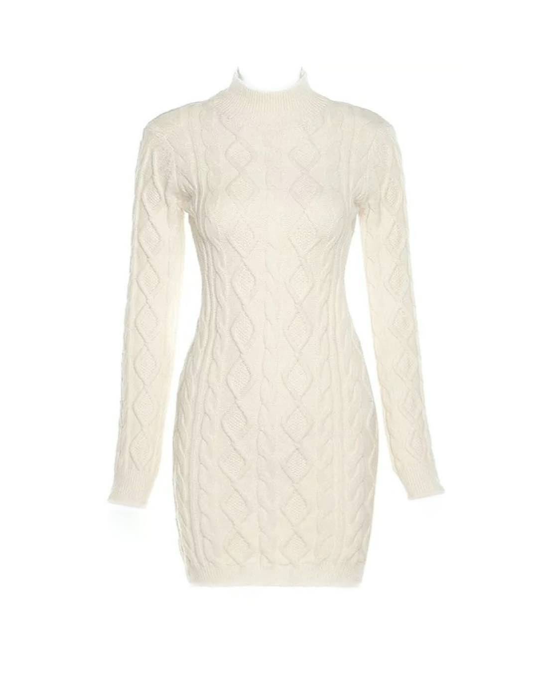 Backless Cable Knit Mini Dress - Affordable, Stylish, Must-Have Fashion