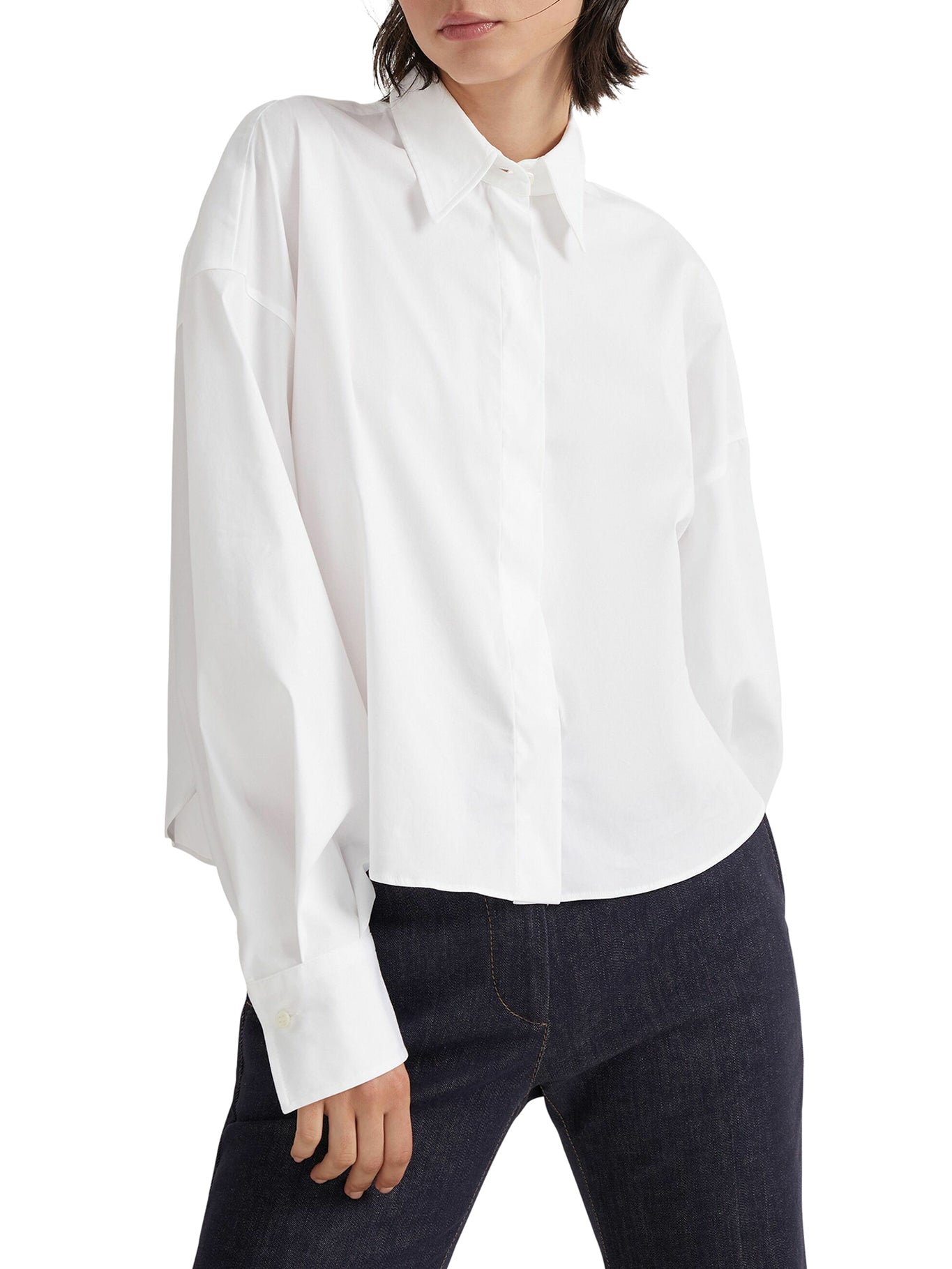 Band collar shirt