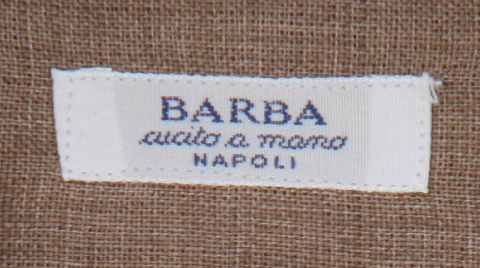 Barba Napoli Light Brown Slim Fit Shirt.