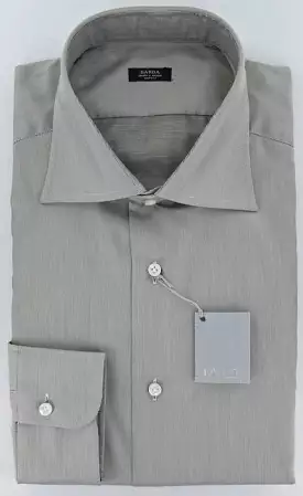 Barba Napoli White Brown Shirt 15.5 US 39 EU