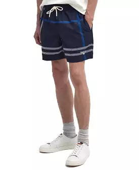 Barbour oversized tartan swim shorts