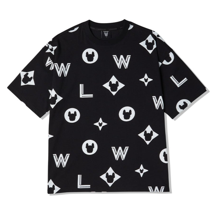 Big Monogram Tee Black by LifeWork