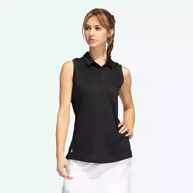 Black Adidas Sleeveless Polo Shirt