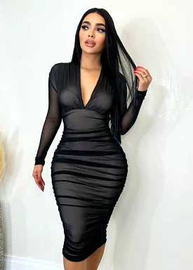 Black Almost There Dress