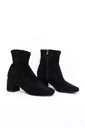 black ankle boots