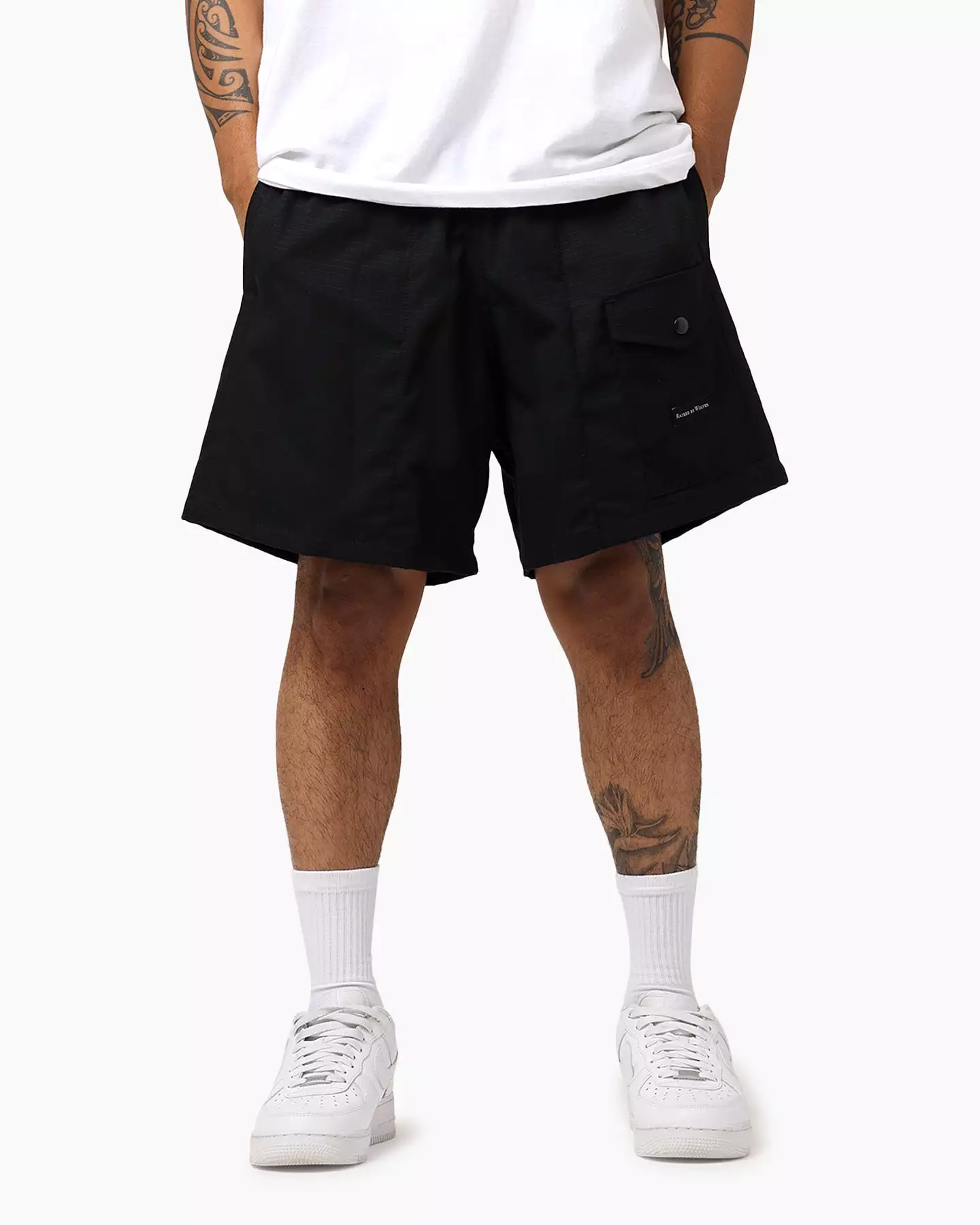 Black Barbarian Ripstop Camp Shorts