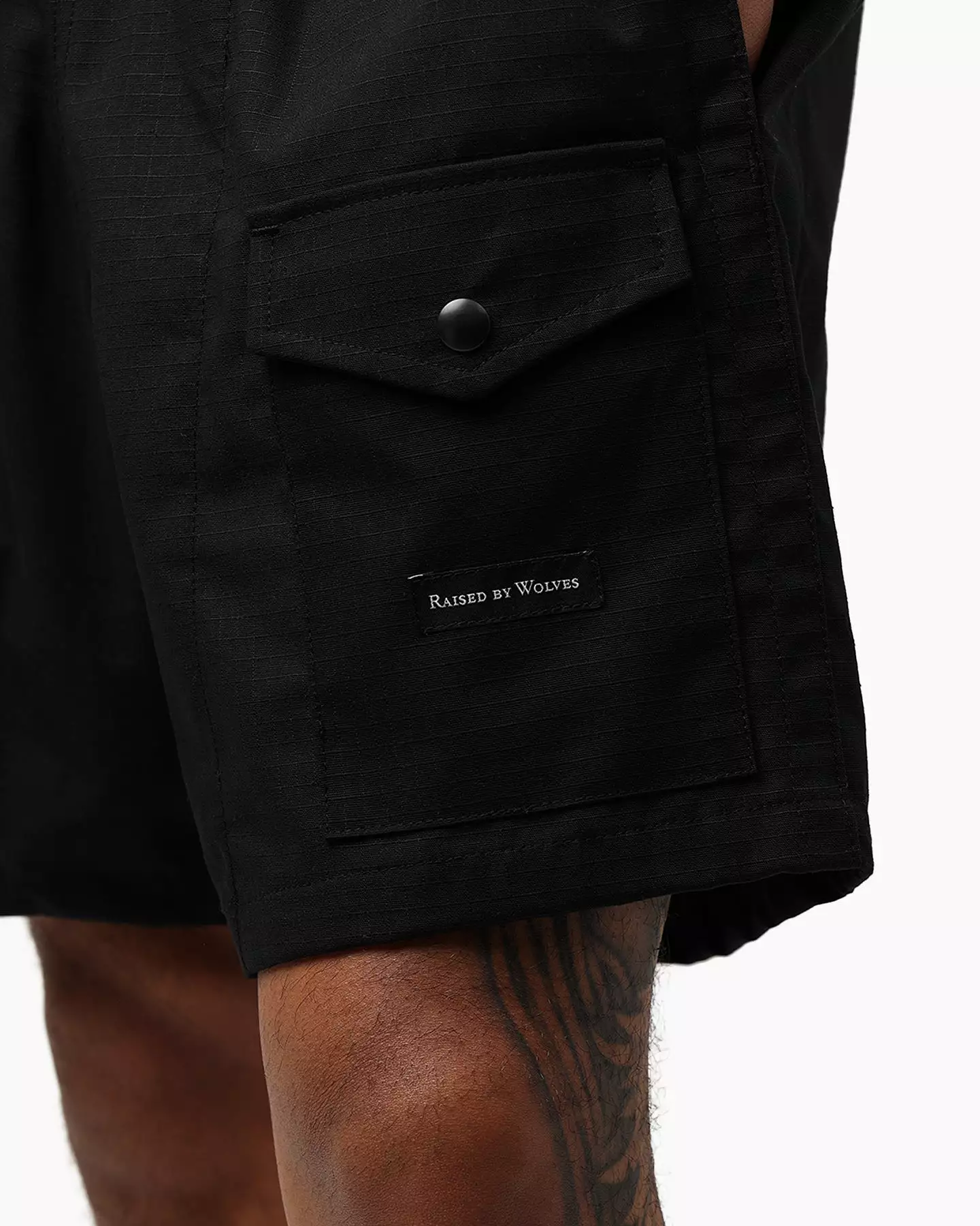 Black Barbarian Ripstop Camp Shorts