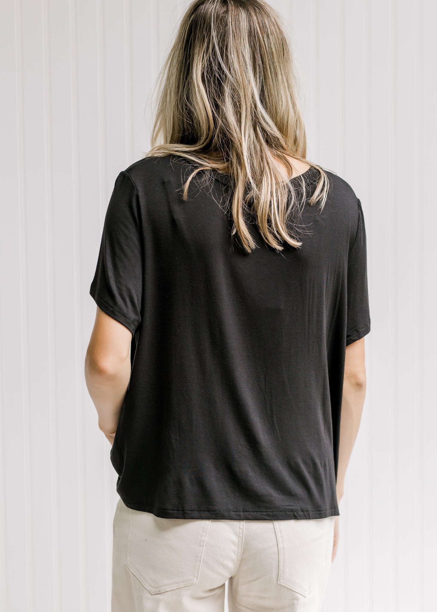 Black Cropped T-Shirt