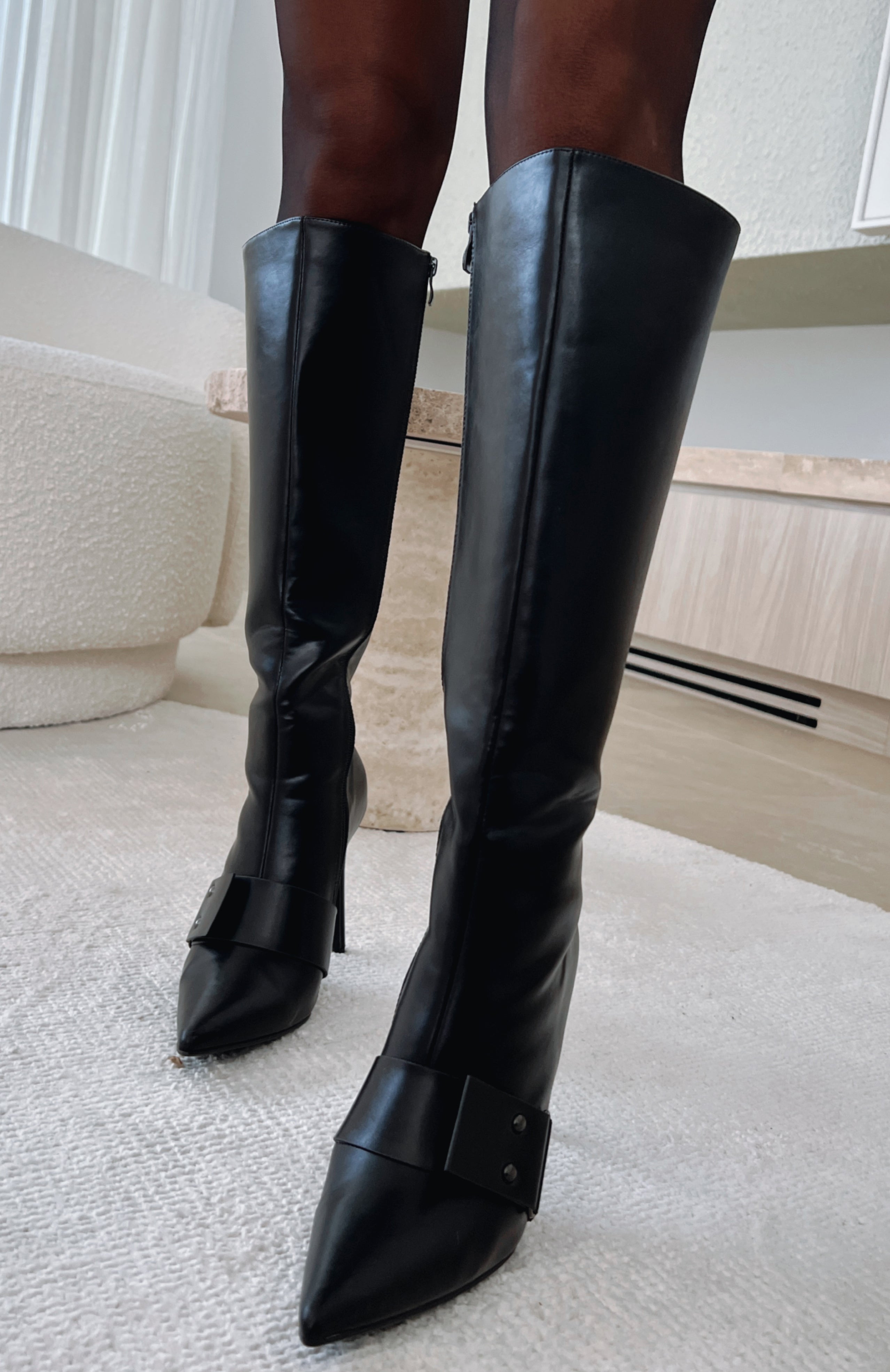 Black Knee High Boots, Brooklyn