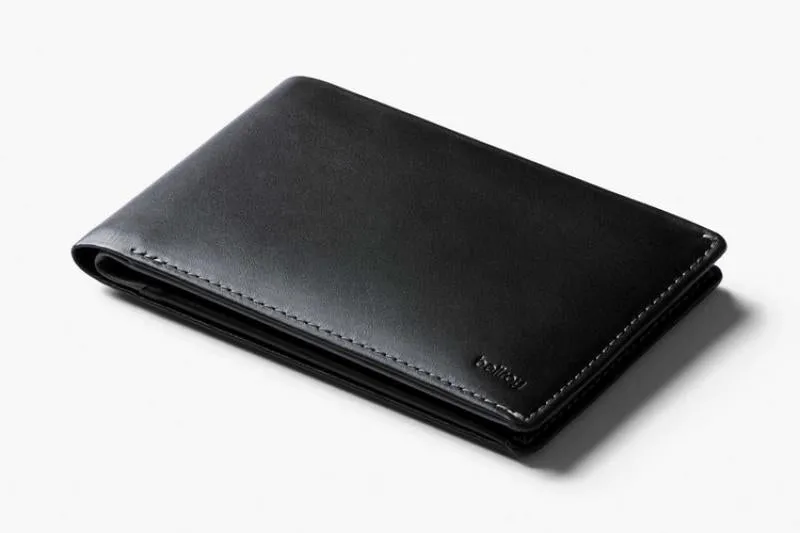 Black RFID Travel Wallet