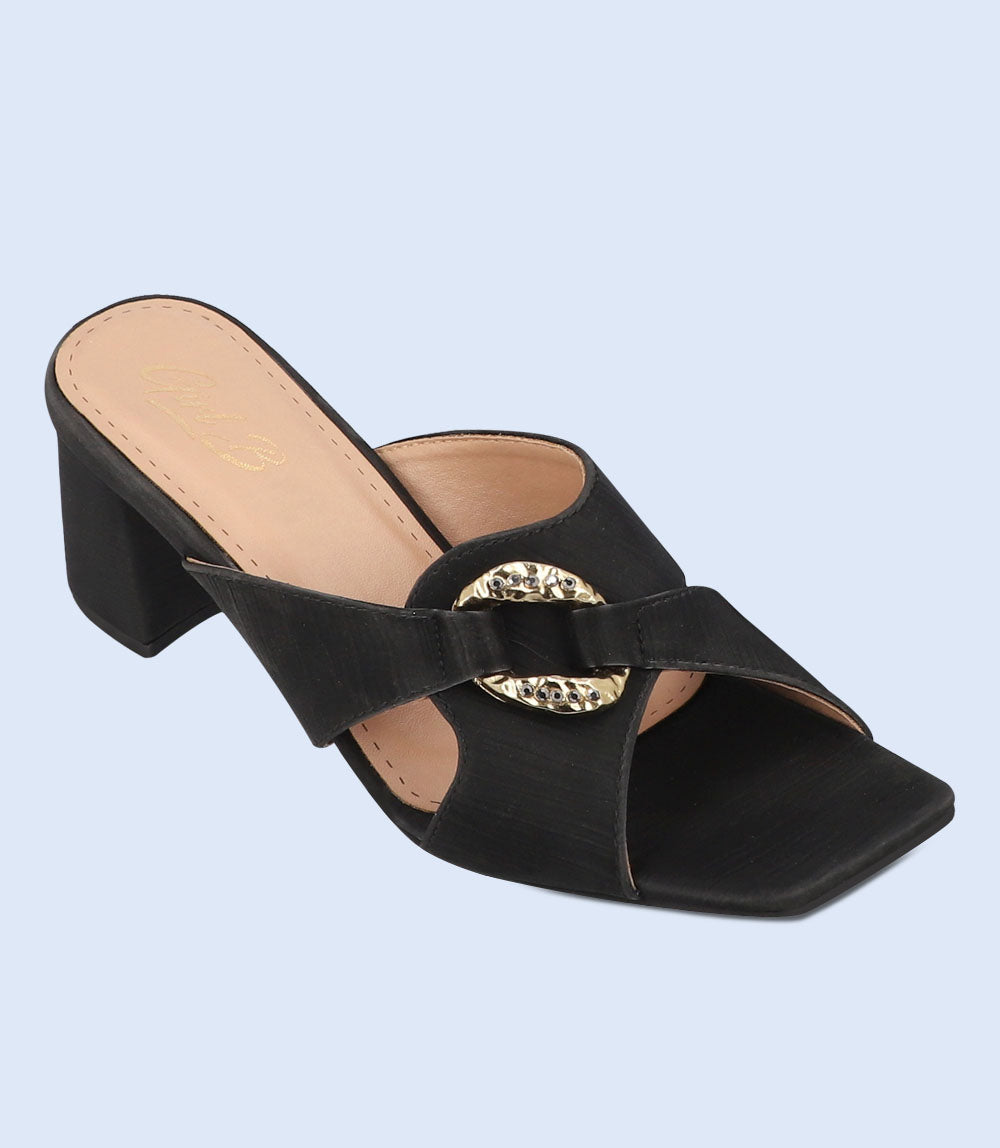 Black Women Formal Slipper Heels