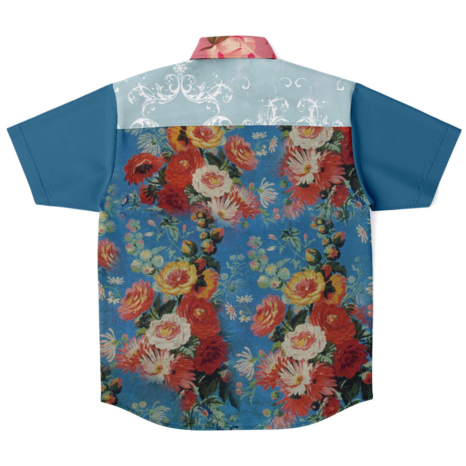 Blue Cabbage Short Sleeve Shirt