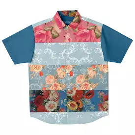 Blue Cabbage Short Sleeve Shirt