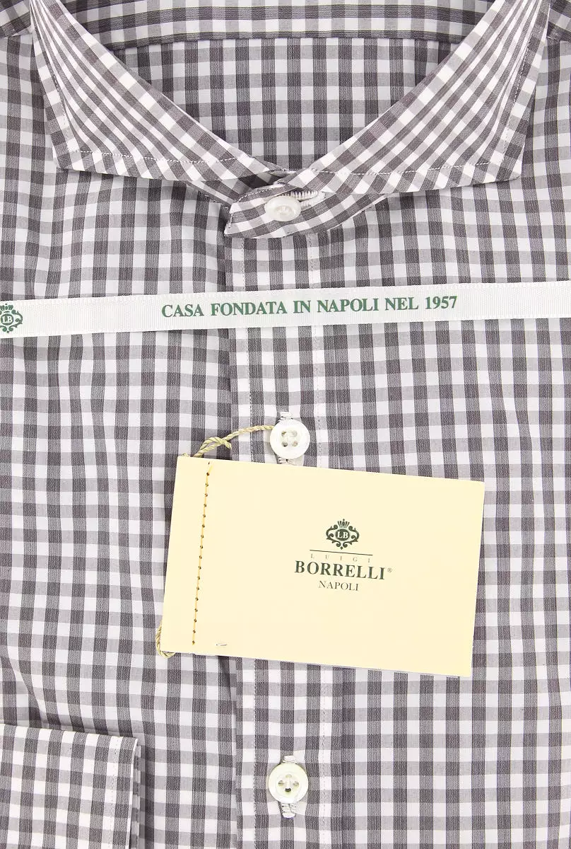 Borrelli Brown Shirt 15.5 US / 39 EU for Sale