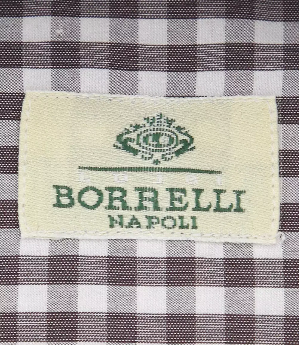 Borrelli Brown Shirt 15.5 US / 39 EU for Sale