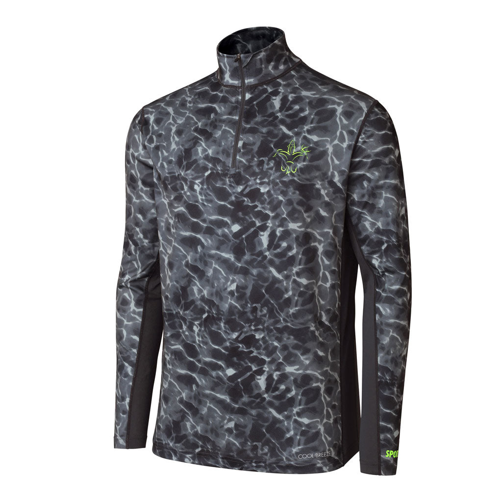 Breathable Fishing Shirt: Cool Breeze Quarter-Zip Long Sleeve