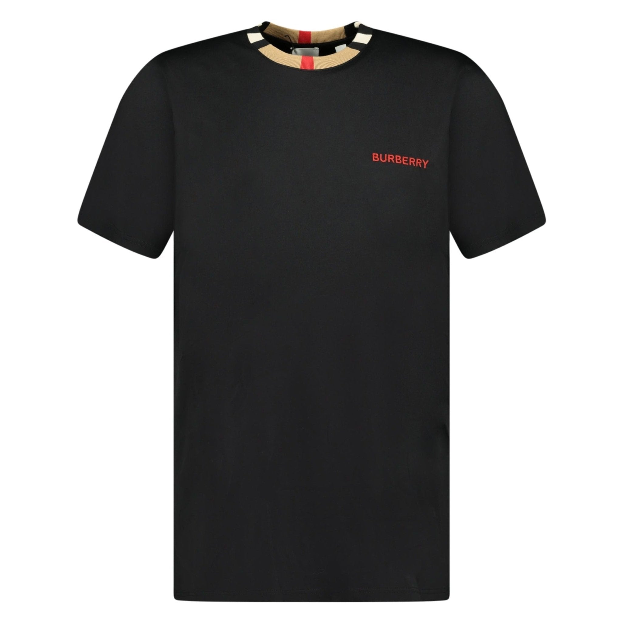 Burberry Jayson Check T-shirt in black