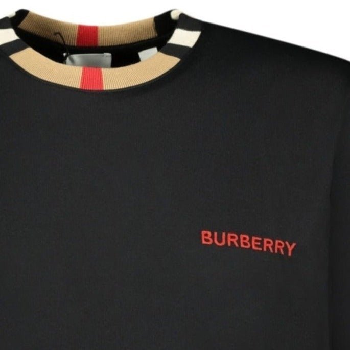 Burberry Jayson Check T-shirt in black