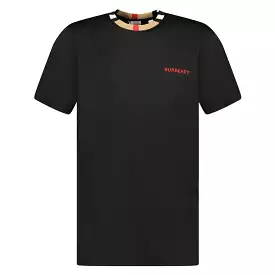 Burberry Jayson Check T-shirt in black