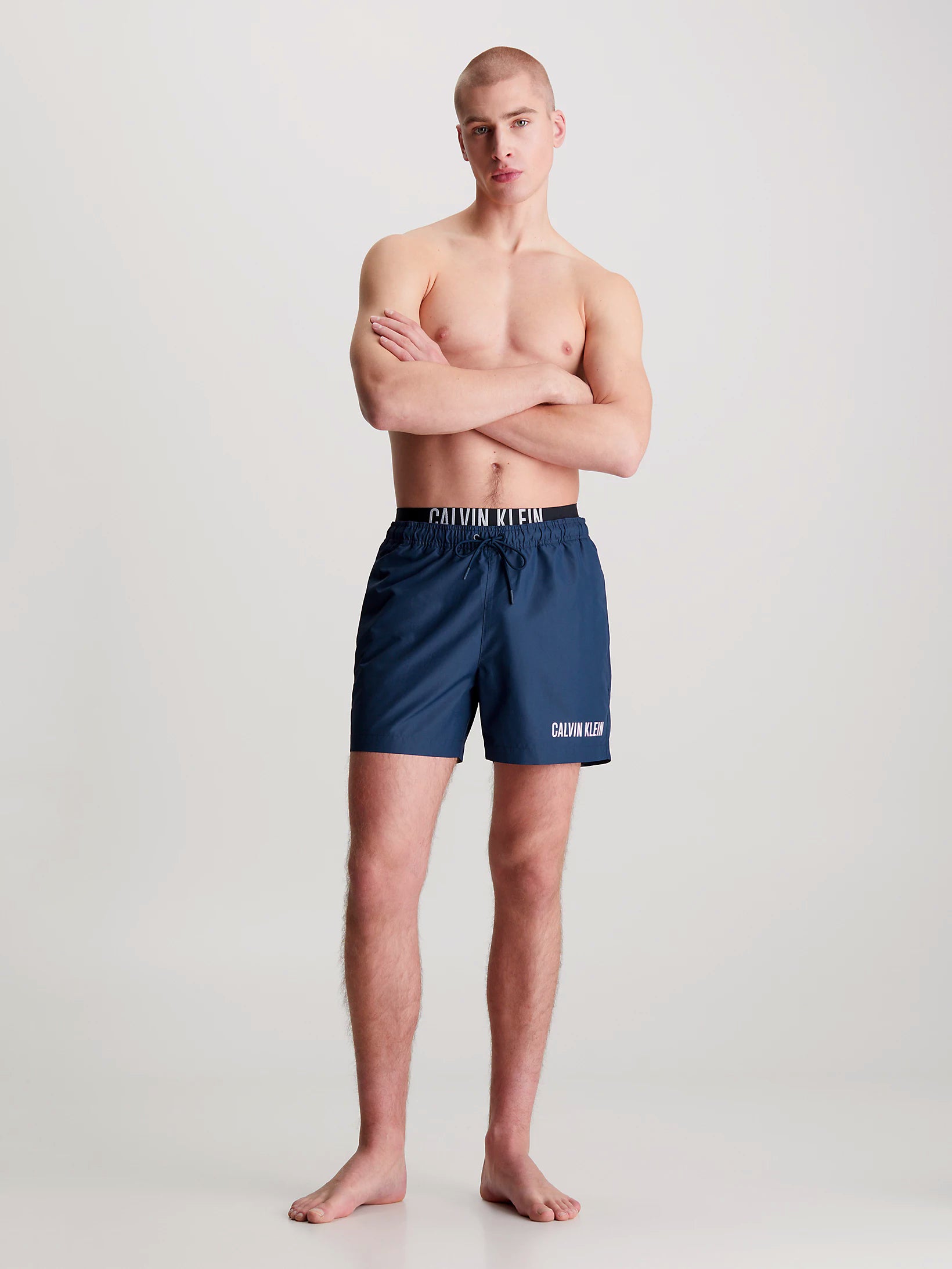 Calvin Klein Men's Swim Shorts with Double Waistband - Intense Power