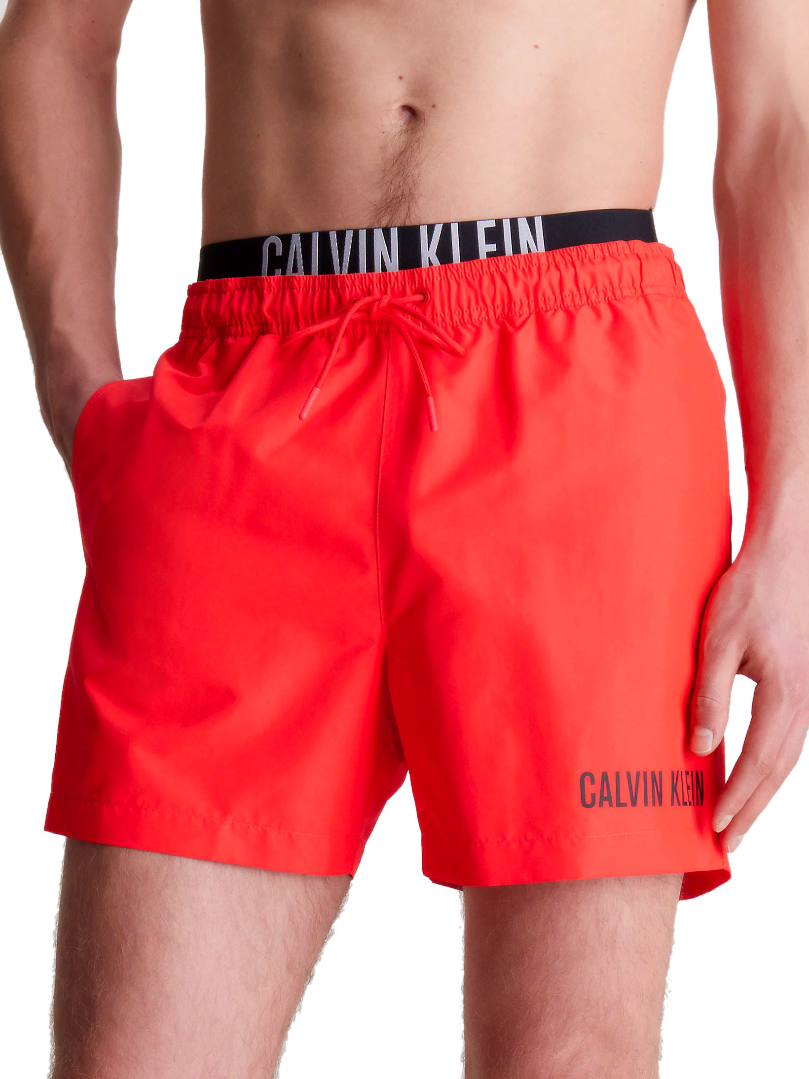 Calvin Klein Men's Swim Shorts with Double Waistband - Intense Power