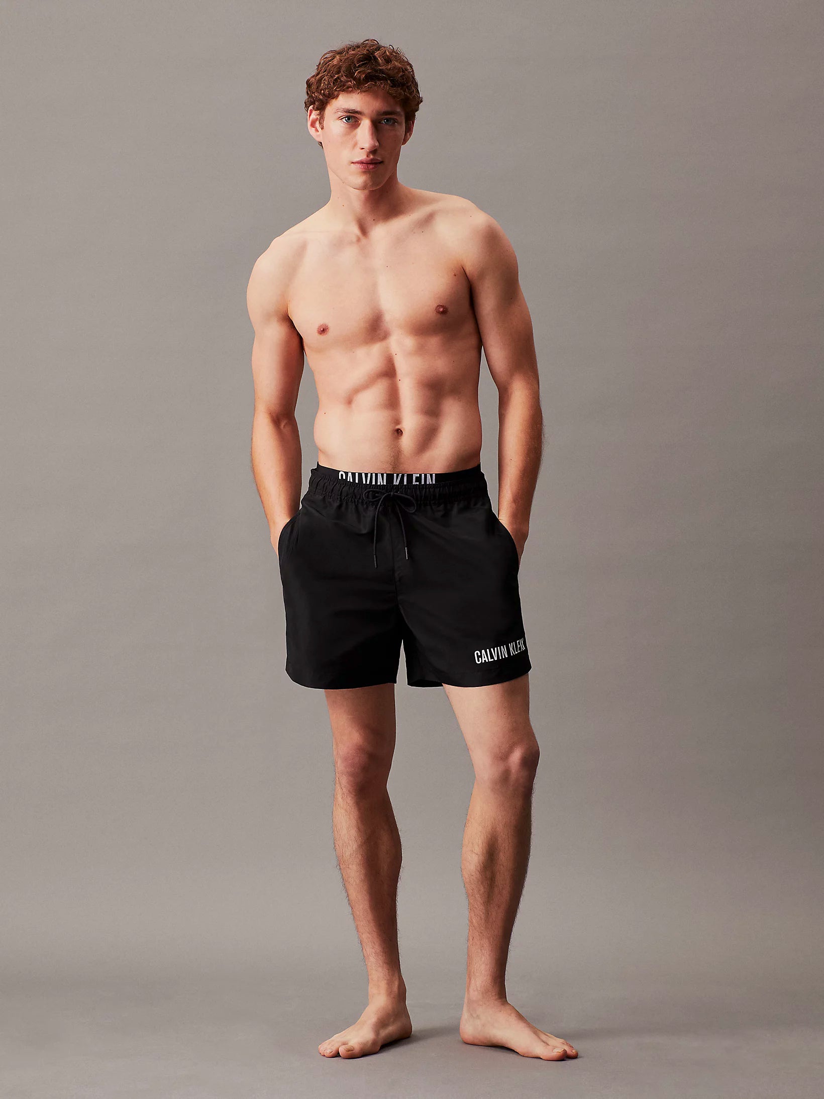 Calvin Klein Men's Swim Shorts with Double Waistband - Intense Power