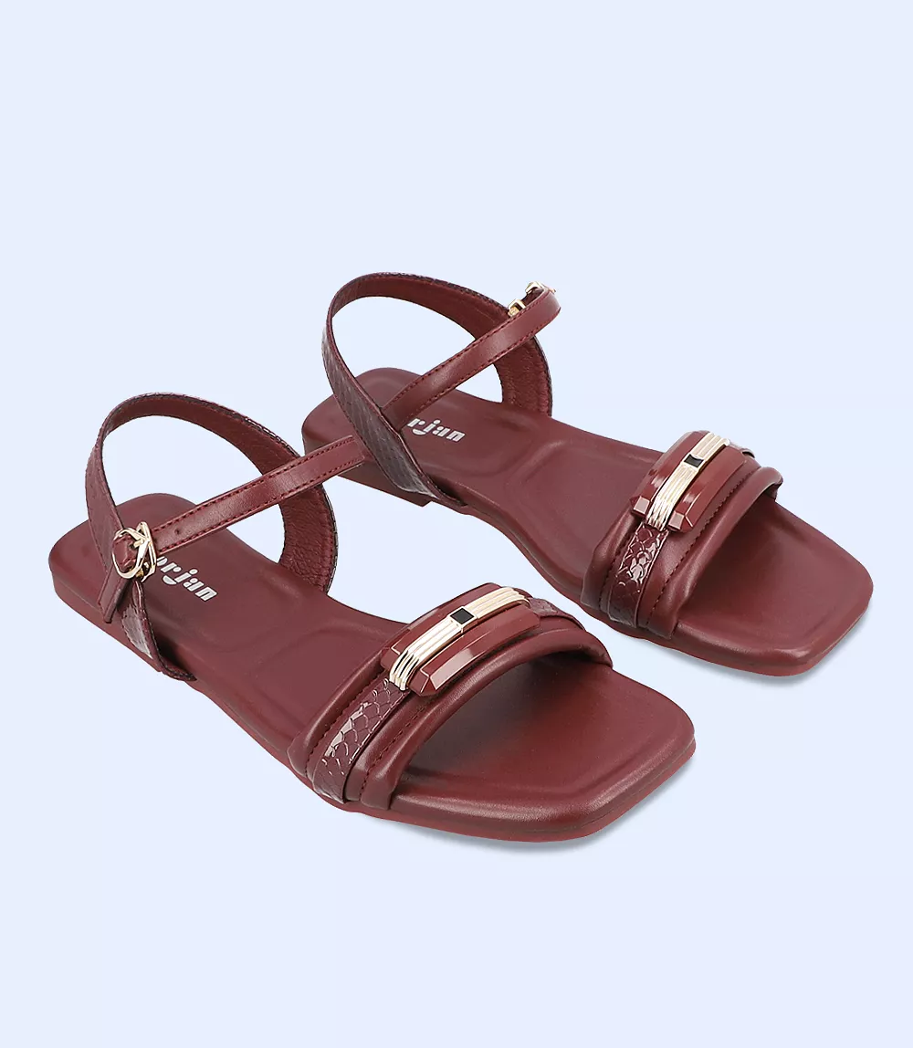 Casual Sandal for Women in Maroon